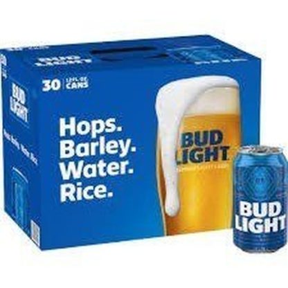 Bud Light 30 Pk Cans 12OZ