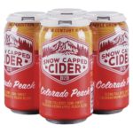 Snow Capped Peach Cider 4 Pk Cans 12OZ
