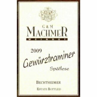Machmer Gewurztraminer Spatlese 750ML