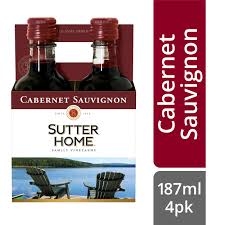 Sutter Home 4pk Cabernet 187ML